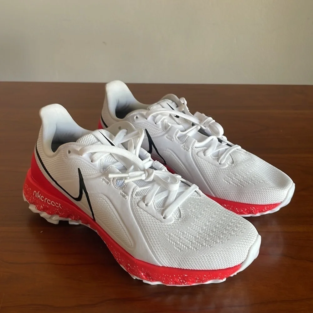 Nike React Infinity Pro Golf Infrared 23 Red/White/Black CT6620-106 Men’s Sz 8.5 - Picture 3 of 6